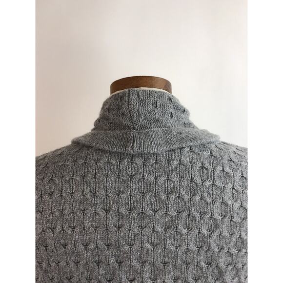 Brixon Ivy gray open Front knit Cardigan Sweater Angora Cashmere Blend Medium - Picture 7 of 9